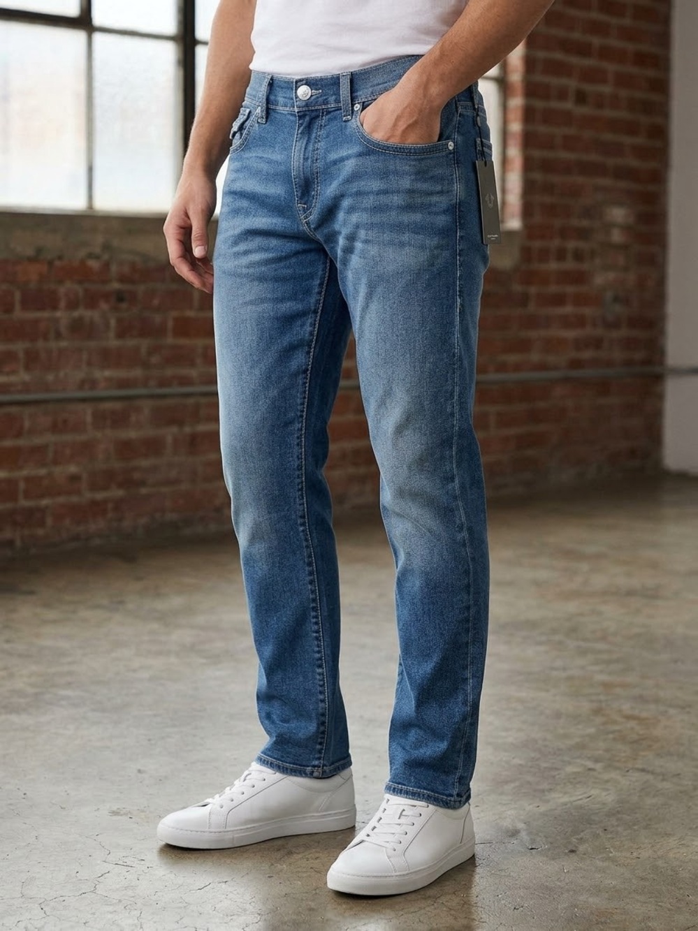 True Religion Slim Men's Jeans in Faded Blue